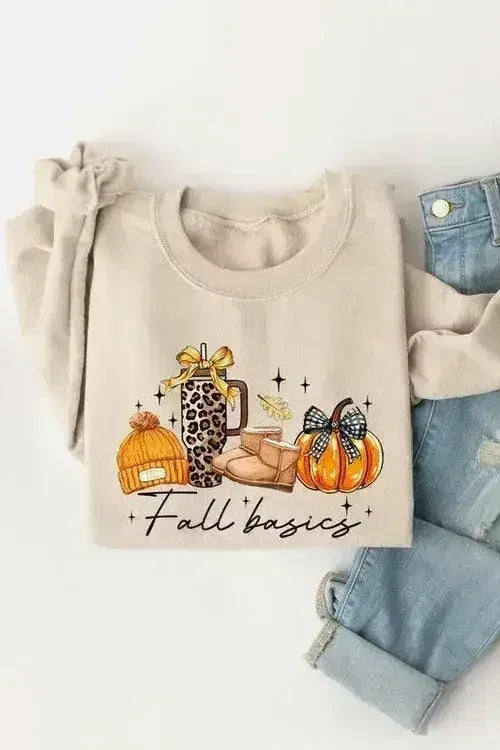 Fall Basics Graphic Fleece Sweatshirts - SJB-DIAMOND ELITES