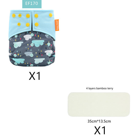 Bamboo charcoal deodorant cloth diapers
