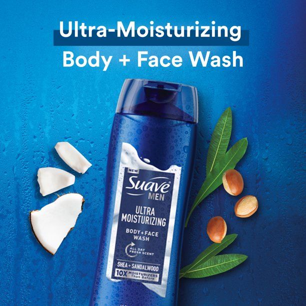 Suave Men Face & Body Wash; with Shea Butter & Coconut Oil; 18 oz EasyOptionXY LLC