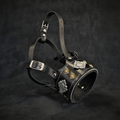 The "Aztec" leather muzzle BLACK - SJB-DIAMOND ELITES