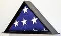 Flag Display Case for 5 x 9.5 Burial/Funeral/Casket/Veterans Military Flag Box, Black Case The Military Gift Store