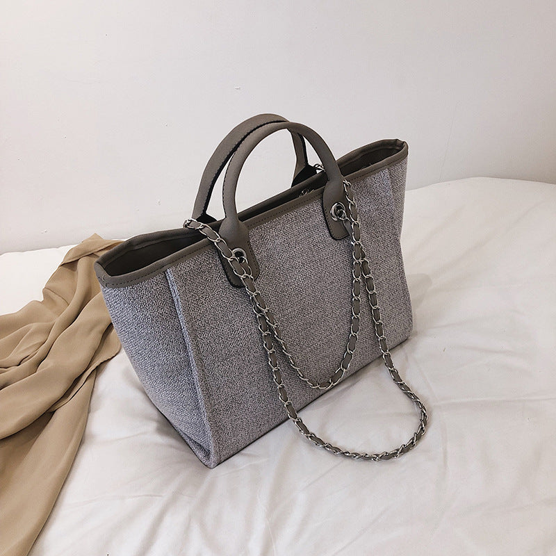 Simple canvas handbag Pi-Mart