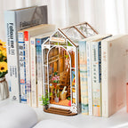 Robotime Rolife Garden House Book Nook Kit Book Shelf Insert Easy Assemble Toys Gifts For Kids Women Girls Home Decoration TGB06 Pi-Mart