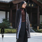 Retro Women's Artistic Cotton And Linen Clothing Buckle Cotton-padded Jacket Pi-Mart