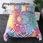 Purple crochet quilt cover three-piece bedding set Pi-Mart