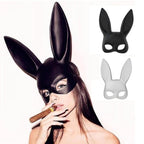 Fashion Black Rabbit Ear Half Face Mask Pi-Mart