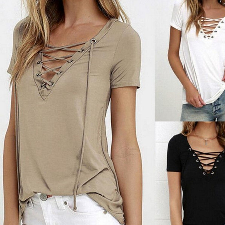 V-Neck Women's T-Shirt Pi-Mart