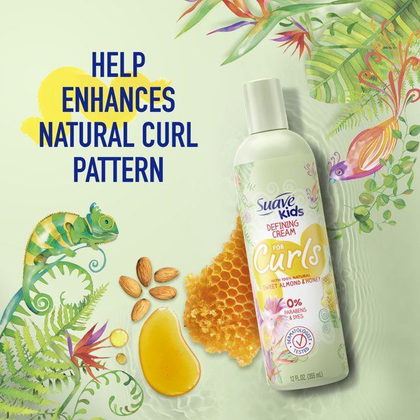 Suave Kids Naturals Curl Enhancing Cream; Sweet Almond & Honey; Tear-Free; 12 oz EasyOptionXY LLC