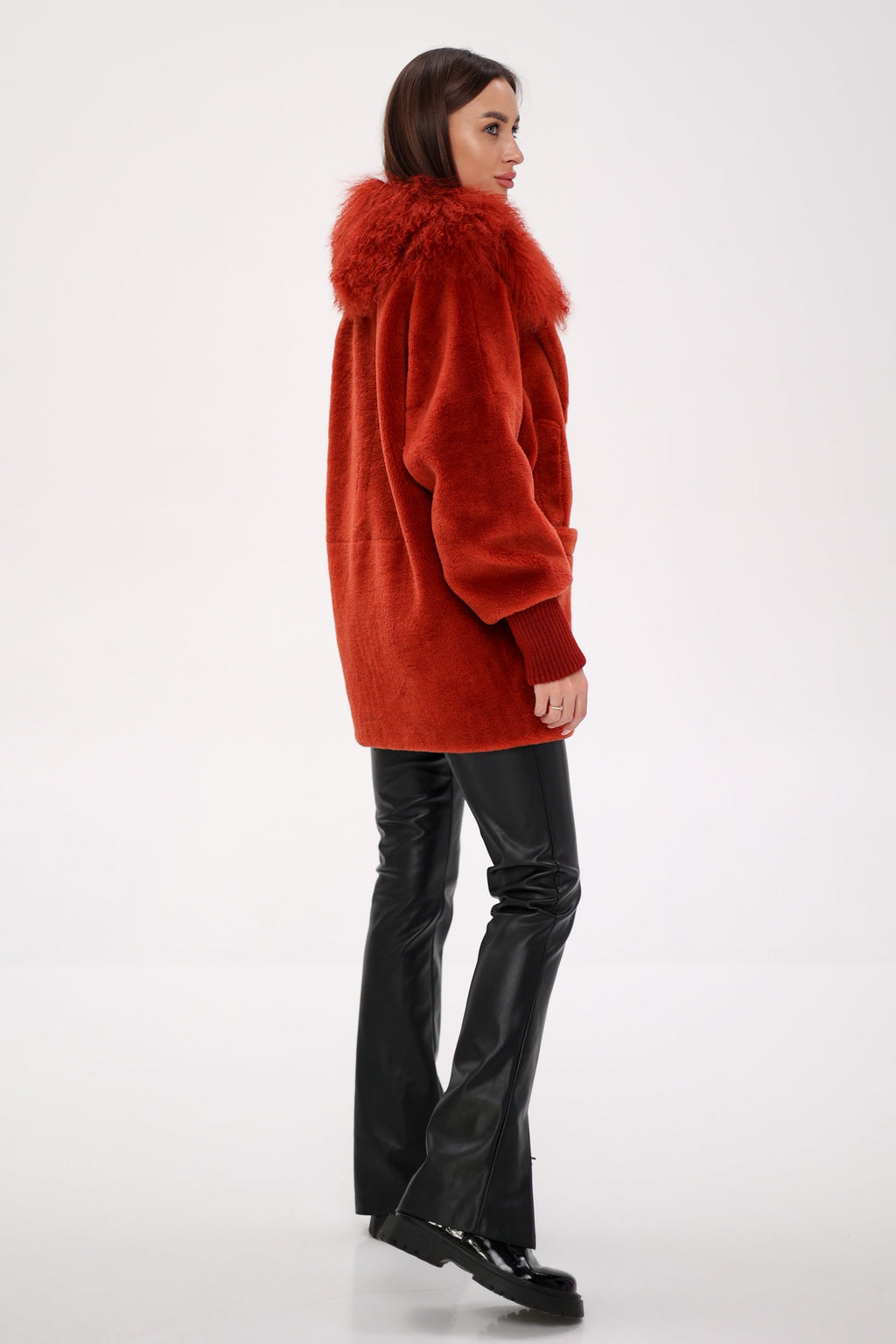 Genuine Lama Fur Peruvian Wool Coat - SJB-DIAMOND ELITES