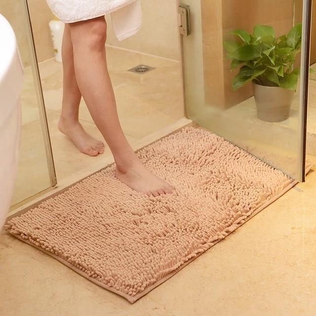 Chenille Absorbent Bathroom Non-slip Floor Mat Pi-Mart