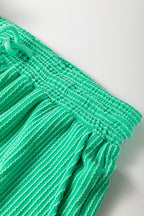 Corded SPRING T Shirt and Wide Leg Pants Set THRIXINE
