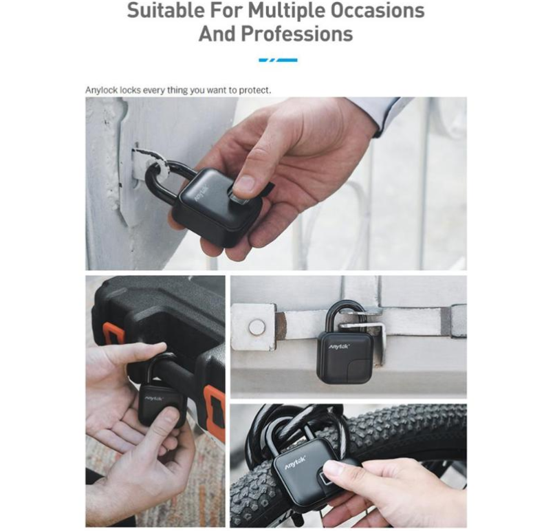 Smart Lock Waterproof L3 Fingerprint Padlock Pi-Mart