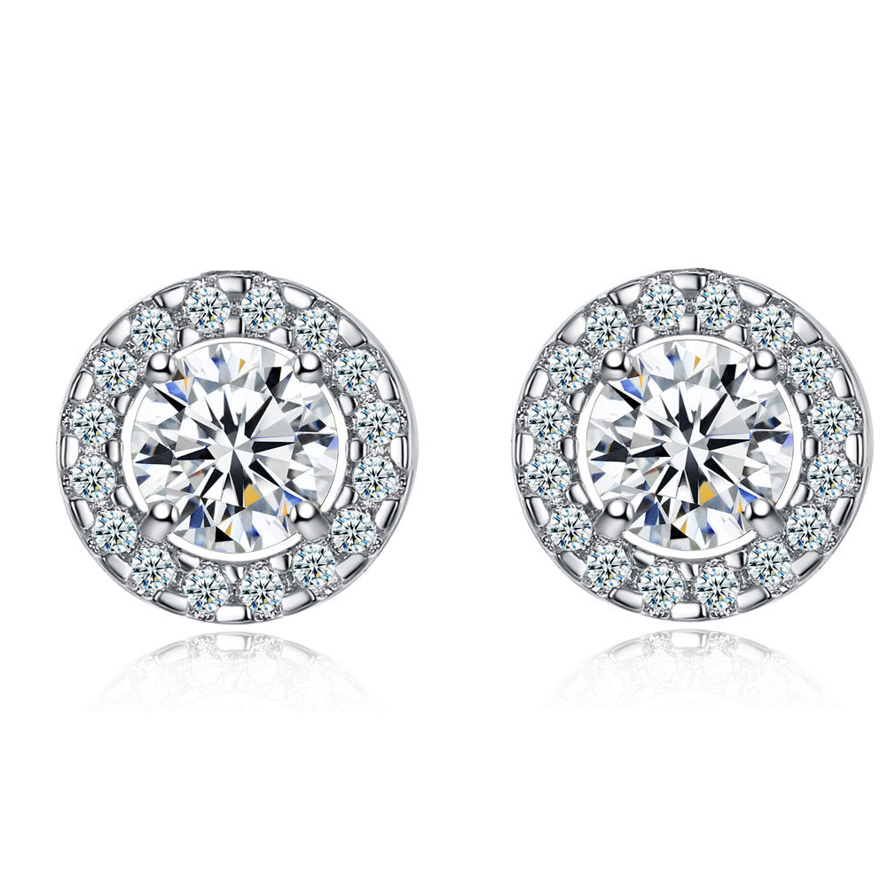 Zircon Necklace Earring Set Pi-Mart