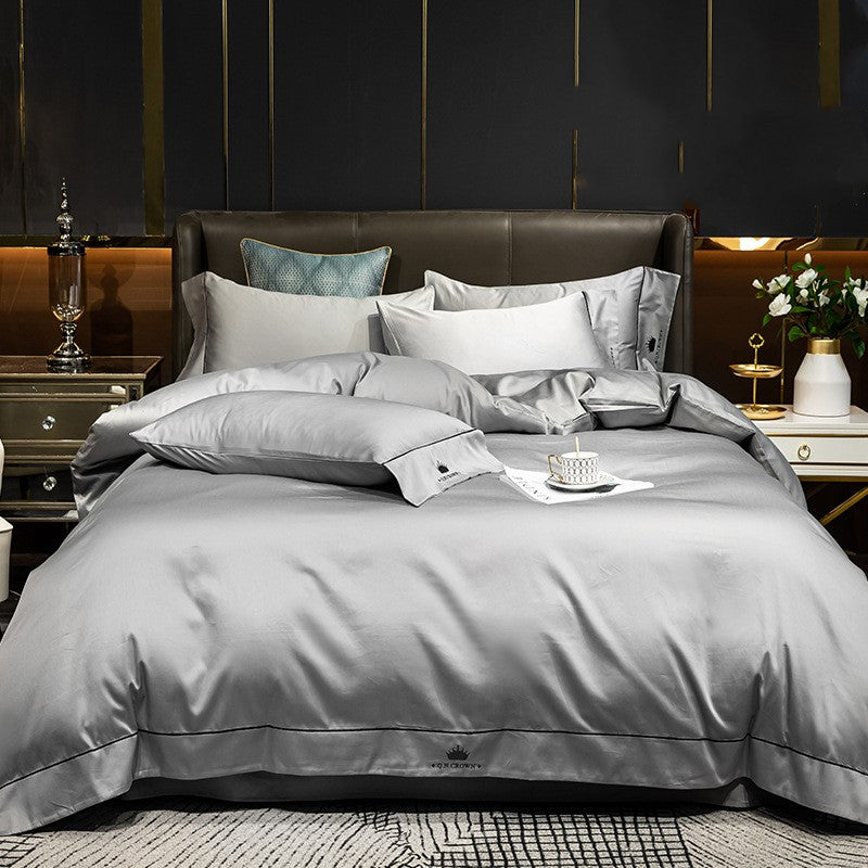 Four-piece long-staple cotton cotton duvet cover sheet Pi-Mart