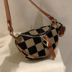 Small Crossbody Versatile Checkerboard Chest Bag – Fashion Plaid Waist Bag, Stylish Messenger Bag & Fanny Pack for Everyday Use - SJB-DIAMOND ELITES