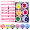 6 pcs Organic Bath Bombs Bubble Bath Mint Lavender Rose Flavor Lootquake LLC