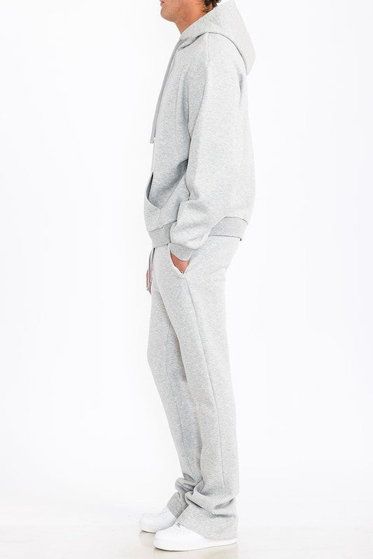 Mens Solid Fleece Flare Stacked SET - SJB-DIAMOND ELITES