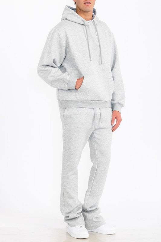 Mens Solid Fleece Flare Stacked SET - SJB-DIAMOND ELITES