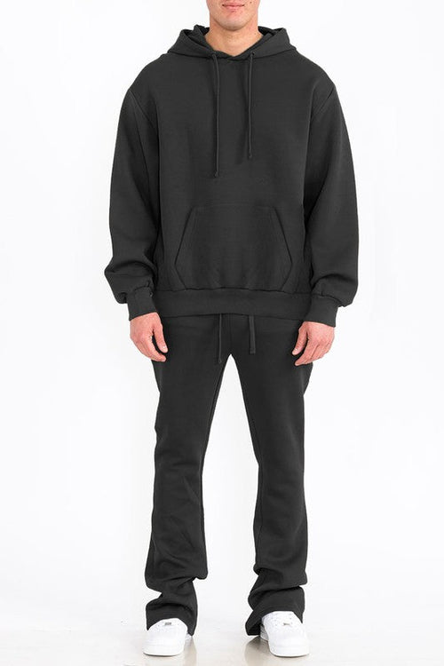 Mens Solid Fleece Flare Stacked SET - SJB-DIAMOND ELITES