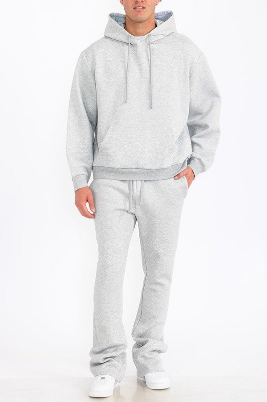 Mens Solid Fleece Flare Stacked SET - SJB-DIAMOND ELITES