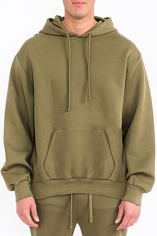 Mens Solid Tech  Fleece Hoodie - SJB-DIAMOND ELITES