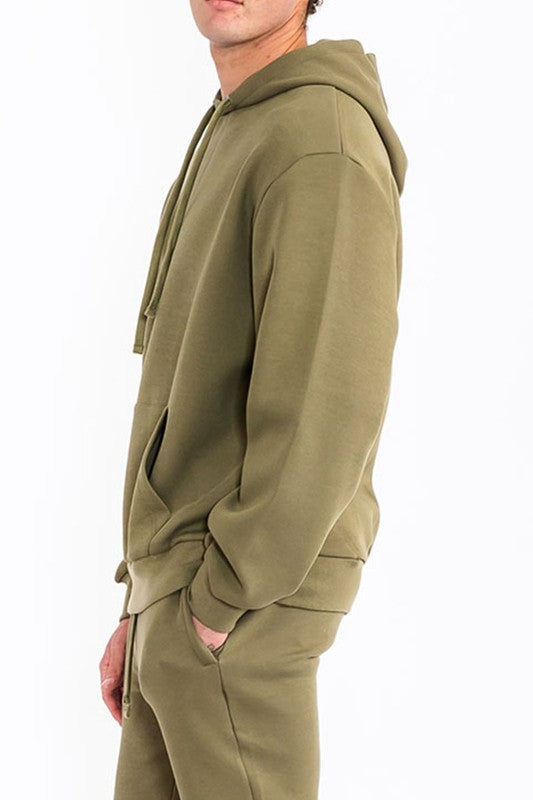 Mens Solid Tech  Fleece Hoodie - SJB-DIAMOND ELITES