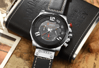 Men's Sport Waterproof Watch With Chronometers Large Numbers And Fluorescent Hands Perfect Gift For Your Man Stevvex