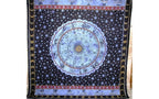 Blue Zodiac Horoscope Astrological Wall Tapestry Home Decor