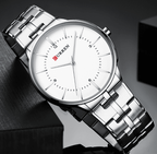 Men's  Waterproof Watch With Shining Bracelet In Five Modern Designs Perfect Gift For Your Loved One Stevvex