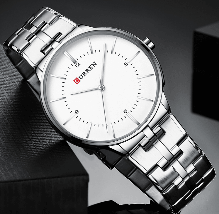 Men's  Waterproof Watch With Shining Bracelet In Five Modern Designs Perfect Gift For Your Loved One Stevvex