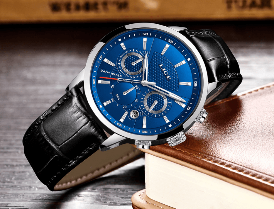 Men's  Waterproof Watch With Chronometers Day View Sport Analog Watches Excellent Look Perfect Gift For Him Stevvex