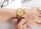 Men's  Luxury Stainless steal Waterproof Watch With Day And Date Display Unique Design Perfect Gift In Modern Metal Men  Wrist Watch Design - SJB-DIAMOND ELITES
