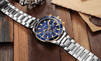 Men's Waterproof Watch With Chronometers, Date Display Excellent Background Unique Design Perfect Gift Stevvex