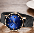 Men's Elegant  Watch With Stainless Steel Straps And Special Date Display Excellent Look Unique Design Perfect Gift Stevvex
