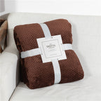 Fluffy Plaid Winter Bed Blankets by Pi Mart