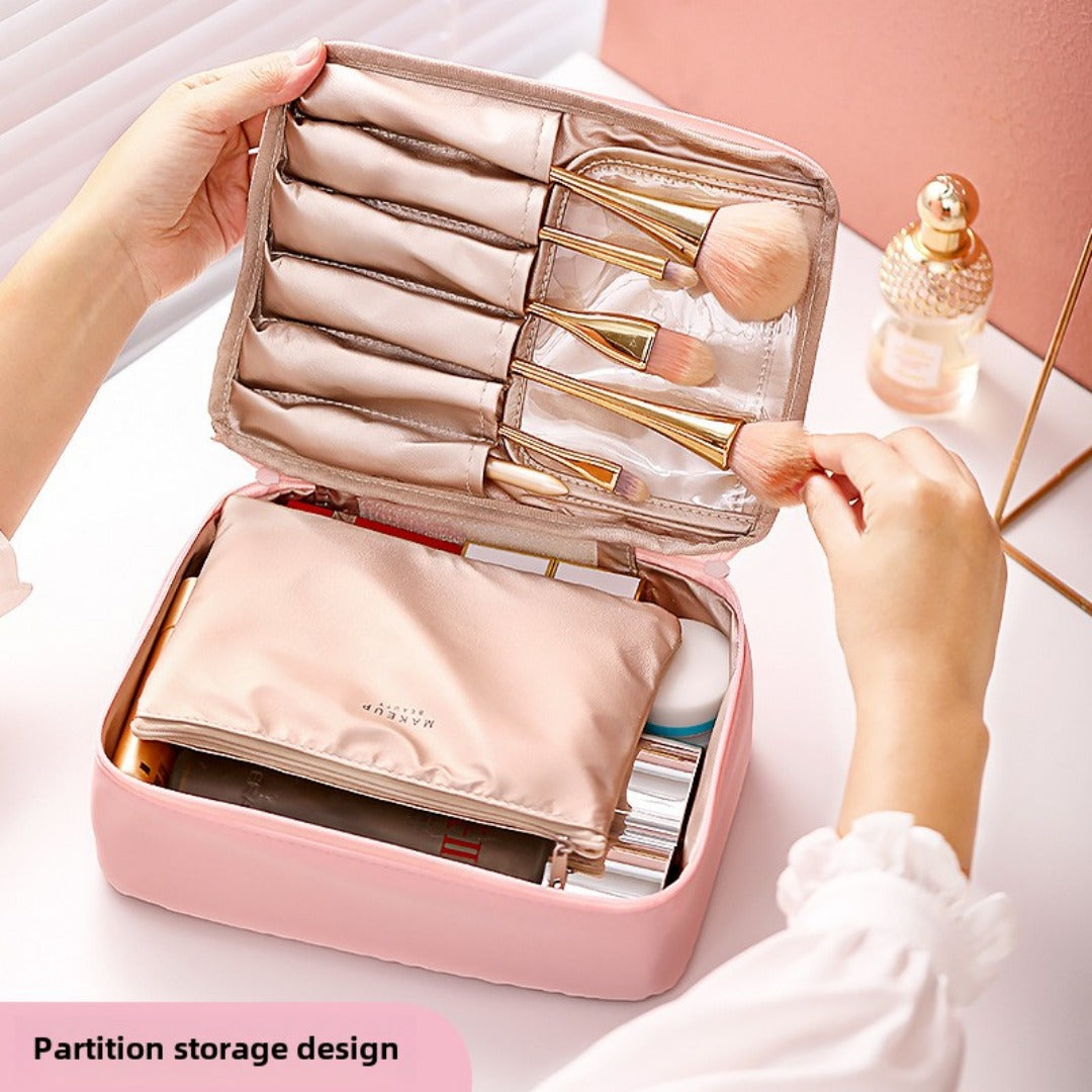 Cosmetic bag, storage bag outdoor portable, large capacity waterproof toilet bag, makeup bag with compartments, - SJB-DIAMOND ELITES