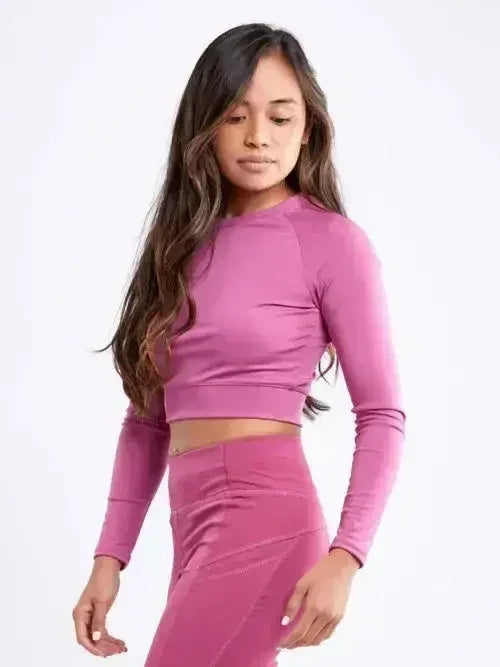 Long-Sleeve Crop Top - SJB-DIAMOND ELITES