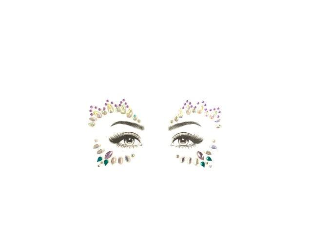 23 Sets Glitter Face Jewels Sticker Temporary Party Face Makeup Tattoo Face Gems Glitter Face Jewels Crystal Stickers For Womens Stevvex