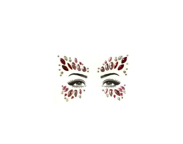 23 Sets Glitter Face Jewels Sticker Temporary Party Face Makeup Tattoo Face Gems Glitter Face Jewels Crystal Stickers For Womens Stevvex