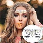 23 Sets Glitter Face Jewels Sticker Temporary Party Face Makeup Tattoo Face Gems Glitter Face Jewels Crystal Stickers For Womens Stevvex