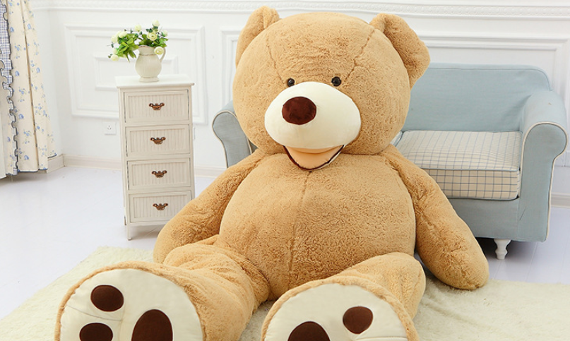 Giant Teddy Bear Plush Toy Huge  Soft Toys  Leather Shell Pi-Mart