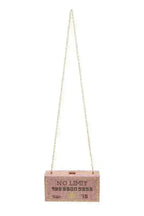 NO LIMIT YOLO Credit Card Rhinestone Clutch