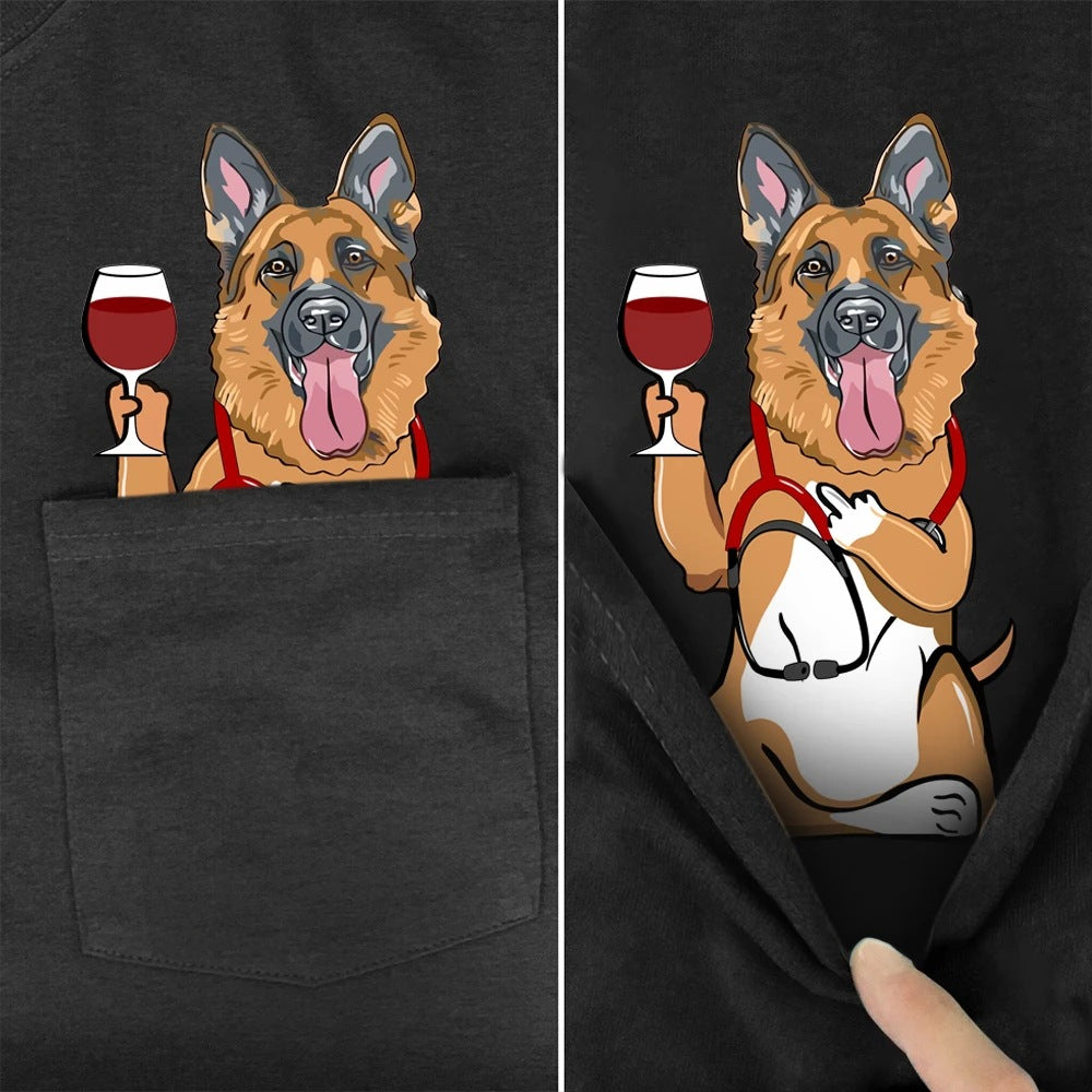 Husky Print T-Shirt