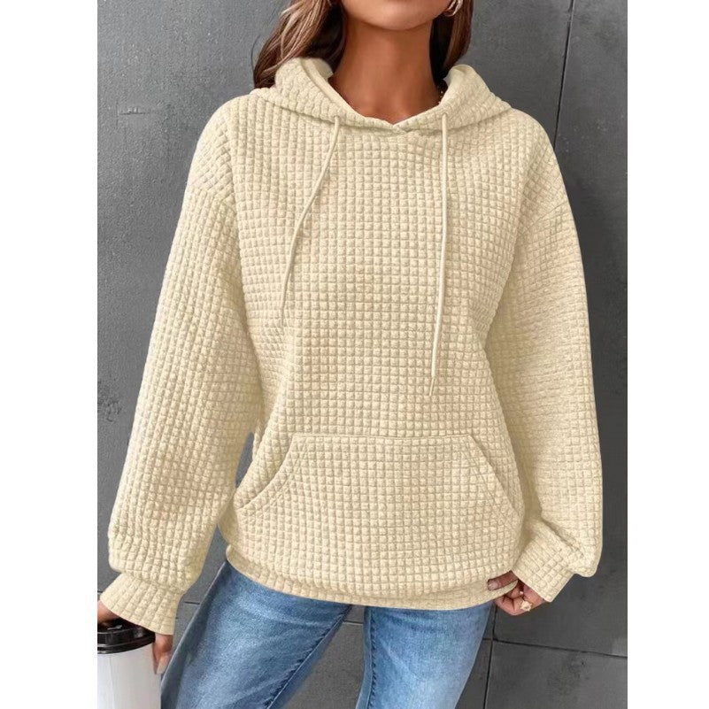 Women's Loose Casual Solid Color Long-sleeved Sweater Pi-Mart
