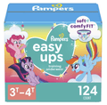 Pampers Easy Ups Training Underwear Girls Size 5 3T-4T, 124 Count