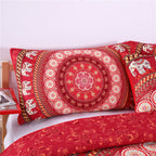 Bohemian quilt cover set of four Pi-Mart
