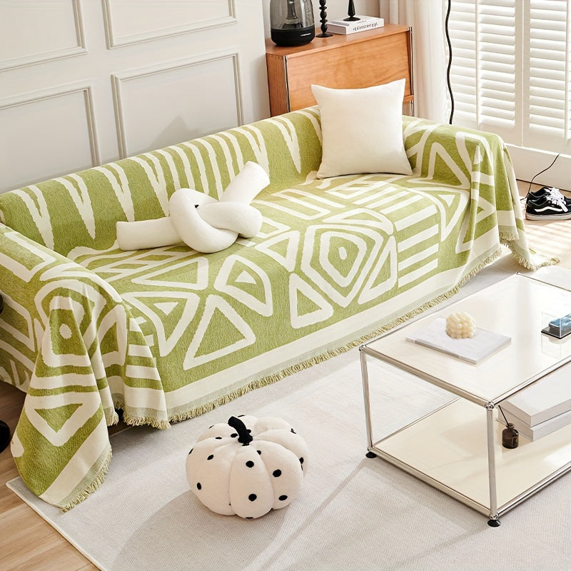 1pc Boho Style Sofa Cover, Anti Pet Scratch Couch Cover, Y Non-Slip Sofa Slipcover Furniture Protector, for Bedroom Living Room Home Decor Couch Cover Blanket Sofa Cover Blanket Sofa Throw Blanket