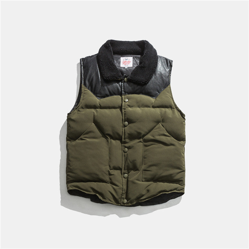 Retro casual vest male vest