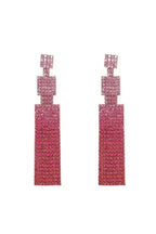 Rhinestone Drop Earrings | Sparkling Tassel Dangle Earrings - Femstylo