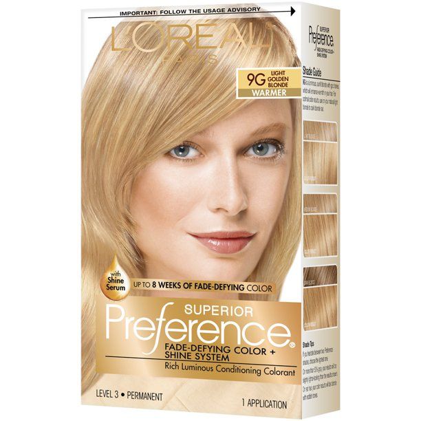 L'Oreal Paris Superior Preference Permanent Hair Color; 9G Light Golden Blonde; 1 Kit EasyOptionXY LLC